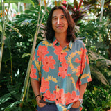 Men's Kahana Button-Up in Lei Pua (Green)
