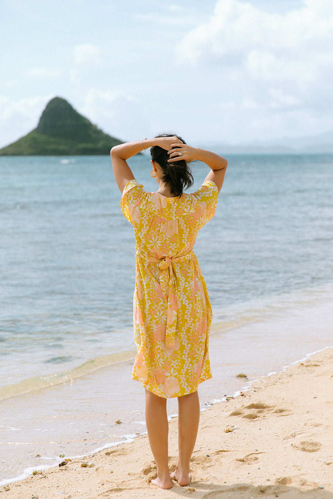 YIREH Brynn Dress in Tropical Garden - Bryon Women's Dress (backview)