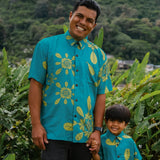 Men's Kahana Button-Up in Naupaka Shores