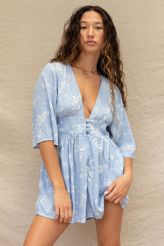 Nora Playsuit in Sky