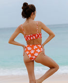 Beach Break Swim Top in Koki'o Blossom (Tangerine)