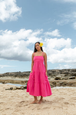 Aila Dress in Pitaya
