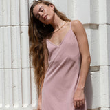 YIREH Kaila Dress in Blush - Linen Women's Dress