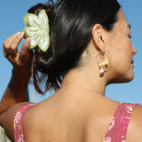 Naupaka Garden Hair Claw (Green)