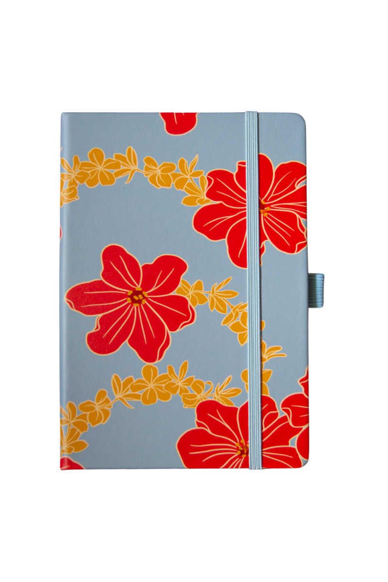 Lined Notebook in Lei Pua (Blue)