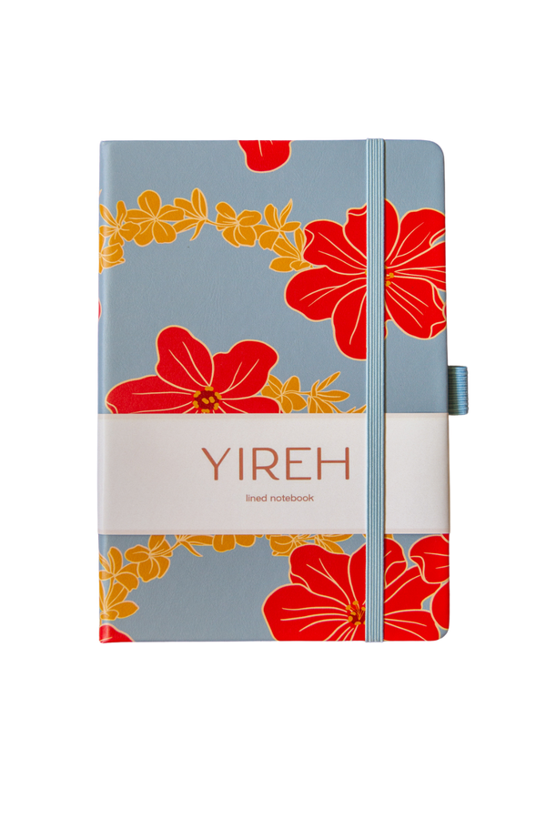 Lined Notebook in Lei Pua (Blue)