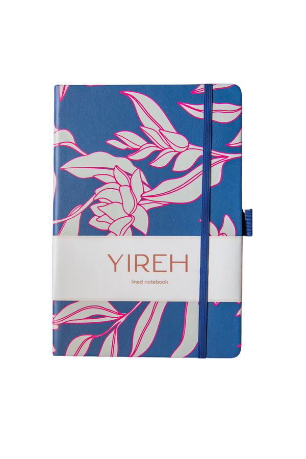 Lined Notebook in Torch Ginger (Navy)