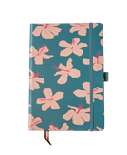 Lined Notebook in Koki'o Blossom (Teal)