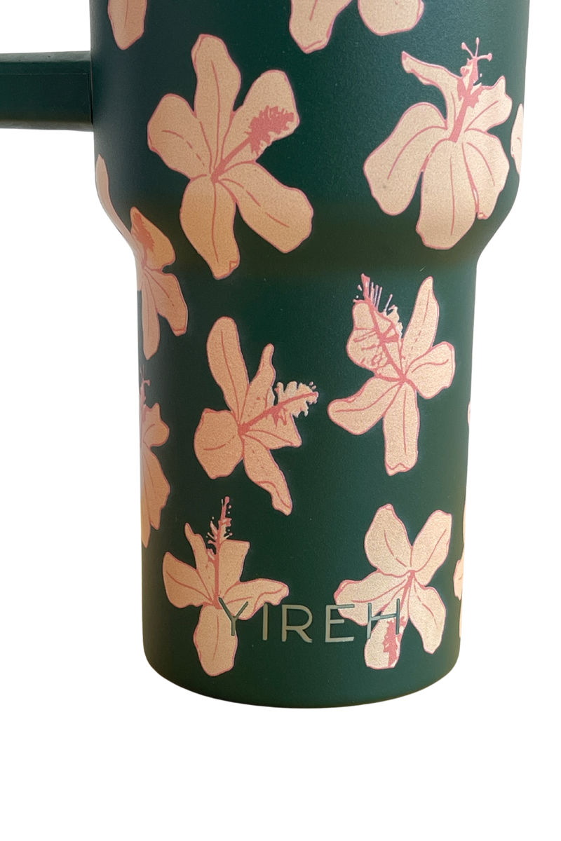 Tumbler in Koki'o Blossom (Green; Imperfect Print)