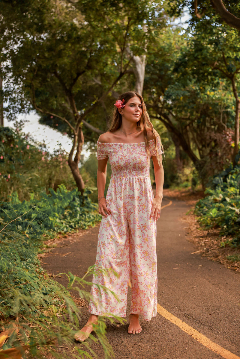 Brooklyn Jumpsuit in Orchid Blossom