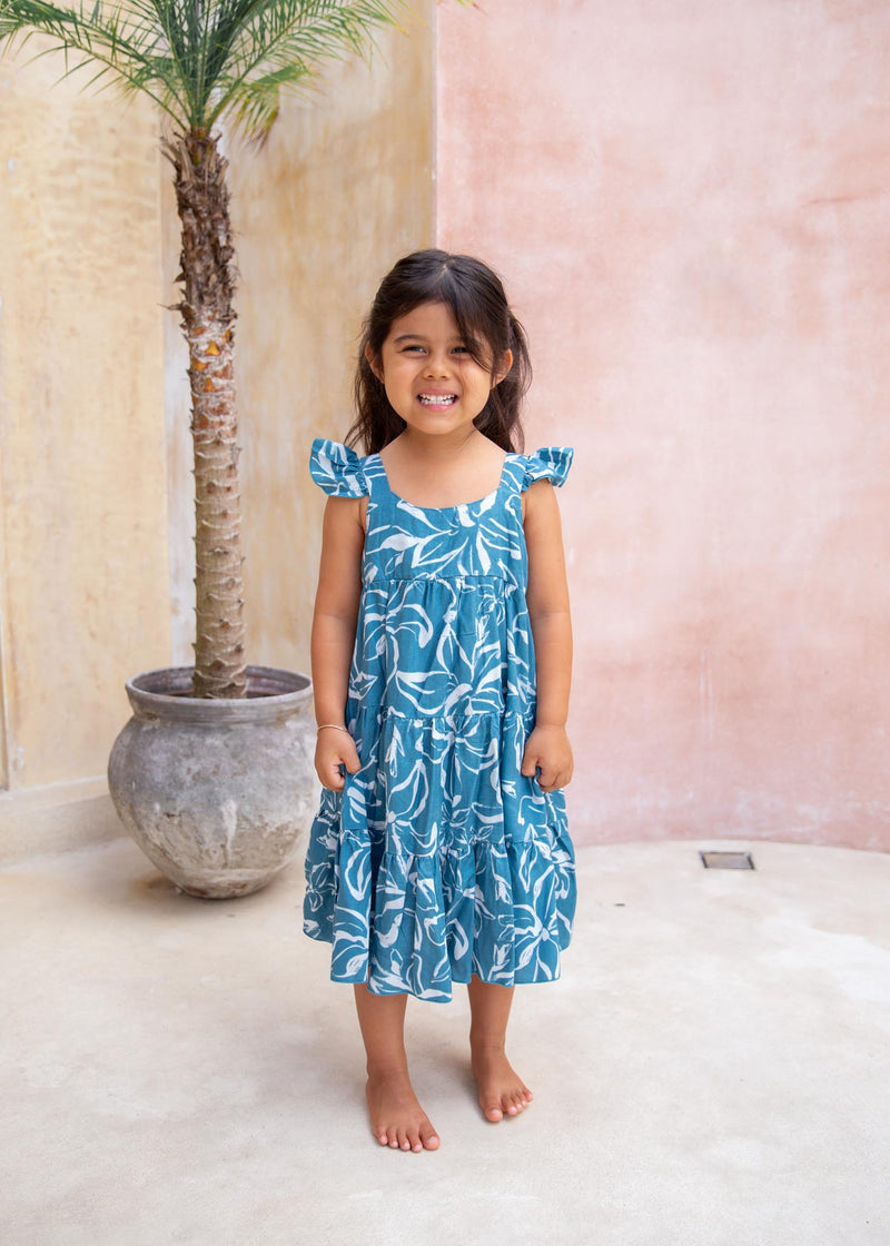 Paisley Dress in Pacific