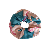 Finish the Look Scrunchie in Koki'o Blossom (Teal)