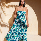 Aila Dress in Blue Hawai'i