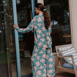 Finish the Look Scrunchie in Koki'o Blossom (Teal)