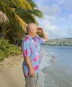 Men's Kahana Button-Up in Tiare Breeze