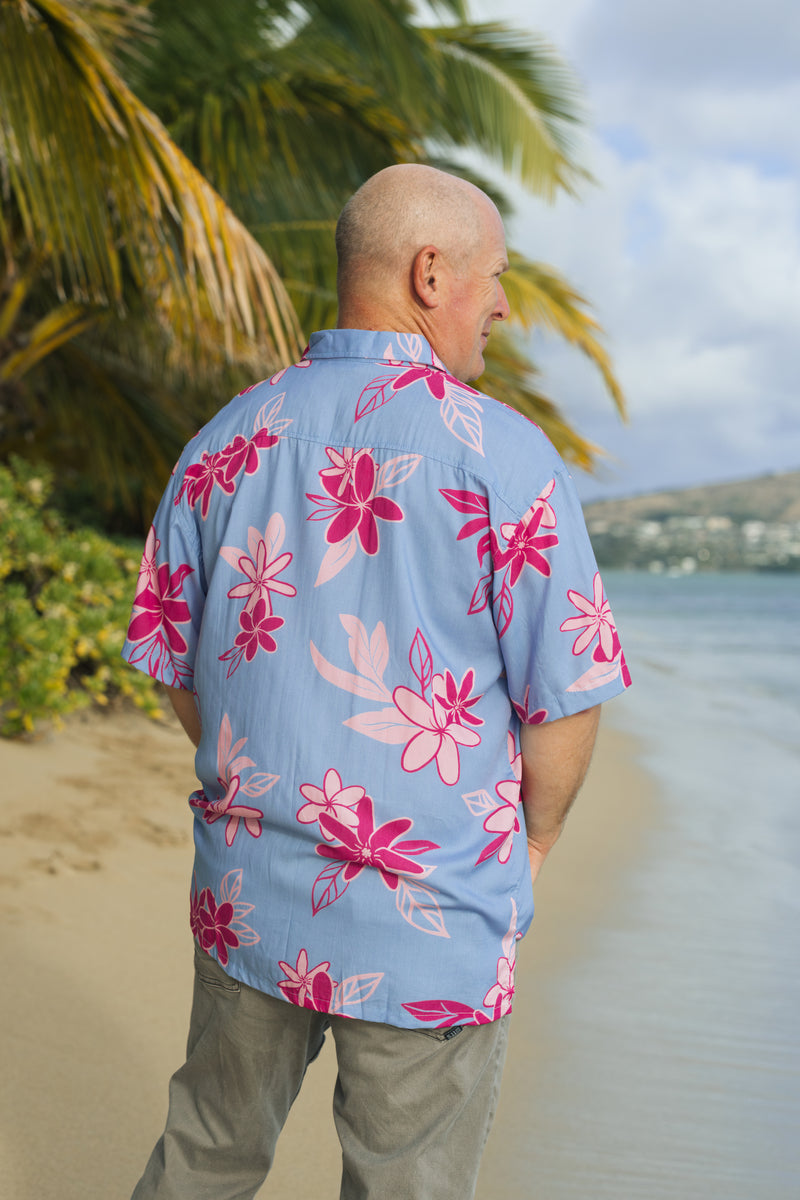 Men's Kahana Button-Up in Tiare Breeze