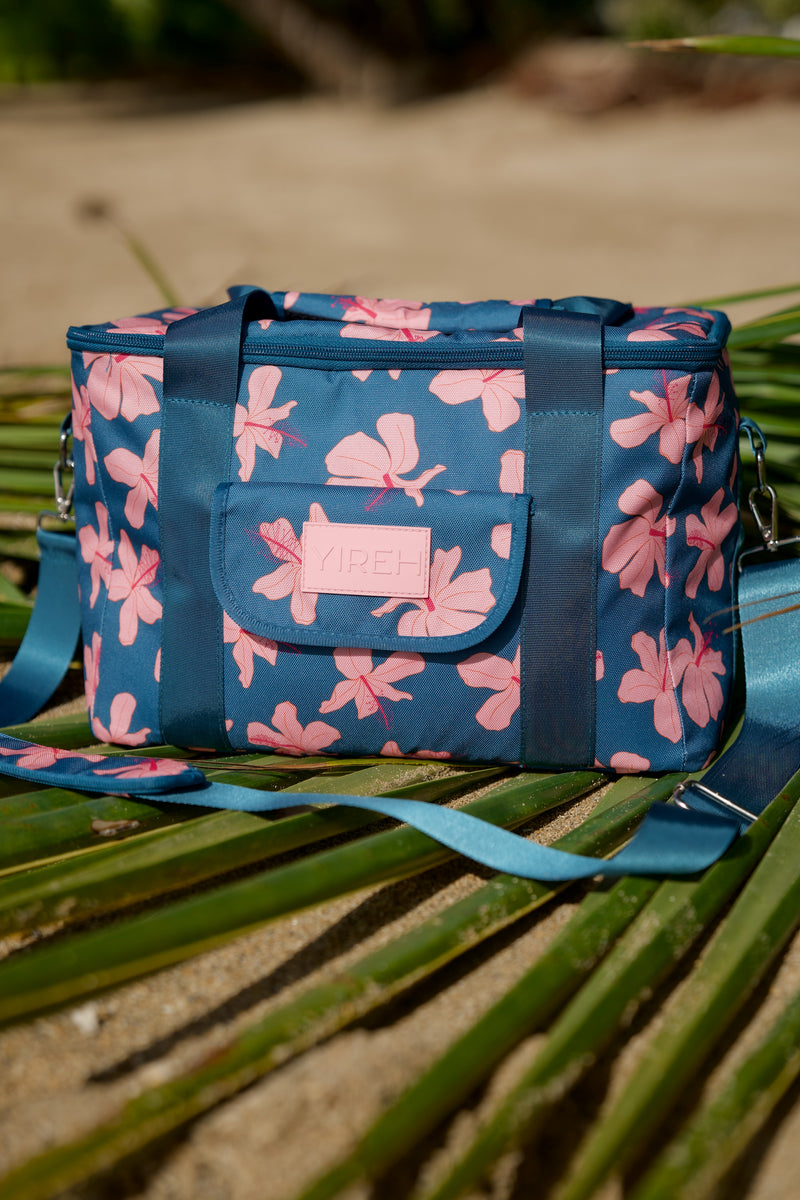 Keep it Cool Cooler Bag in Koki'o Blossom (Teal)