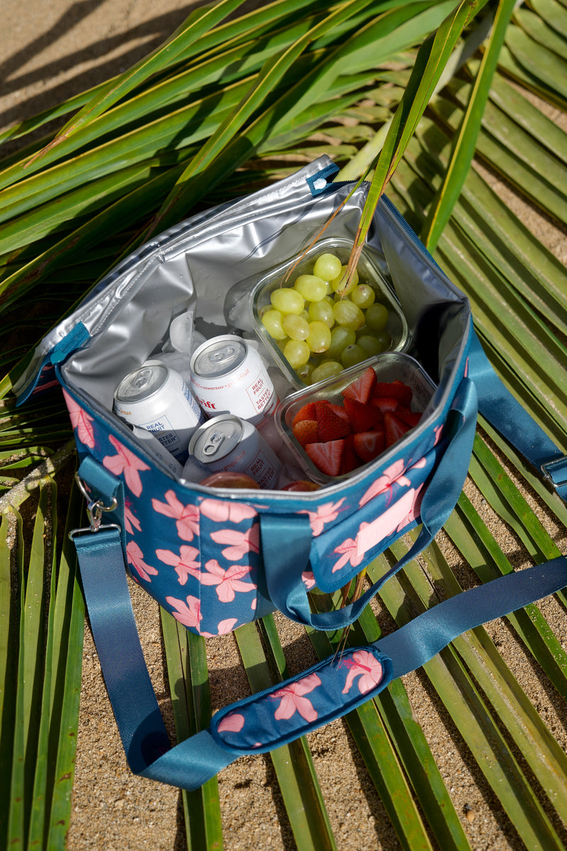 Keep it Cool Cooler Bag in Koki'o Blossom (Teal)