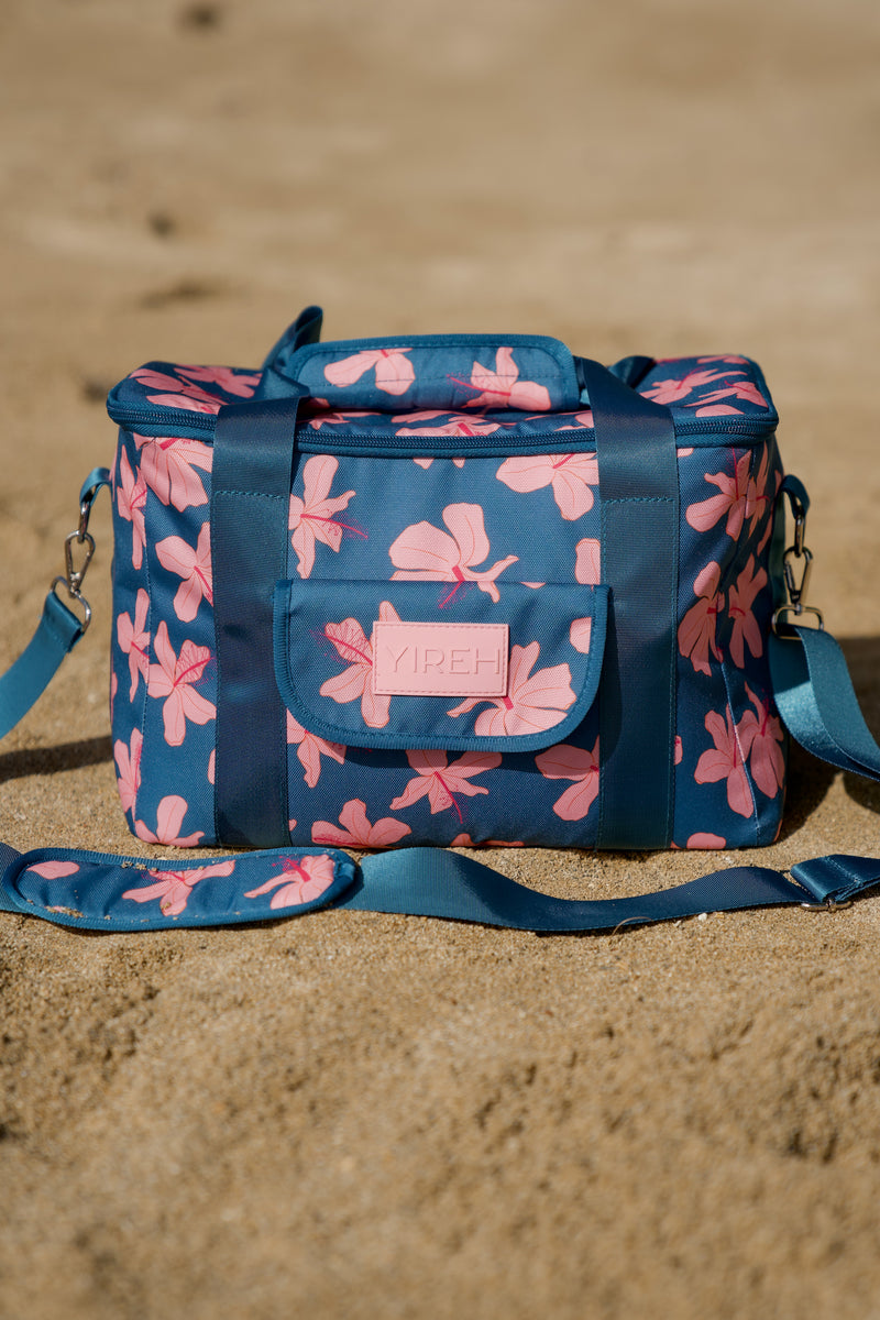 Keep it Cool Cooler Bag in Koki'o Blossom (Teal)