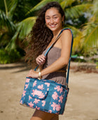 Keep it Cool Cooler Bag in Koki'o Blossom (Teal)