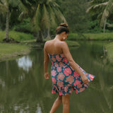 Desi Dress in Hibiscus at Dusk
