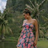Desi Dress in Hibiscus at Dusk