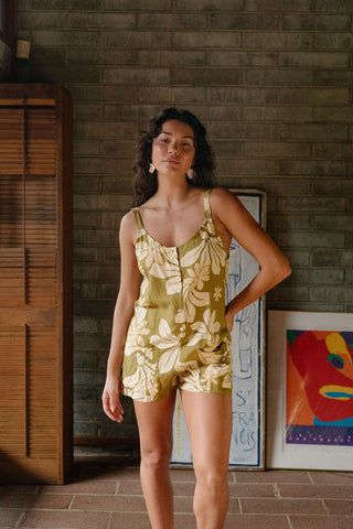 Ellie Romper in Naupaka Garden