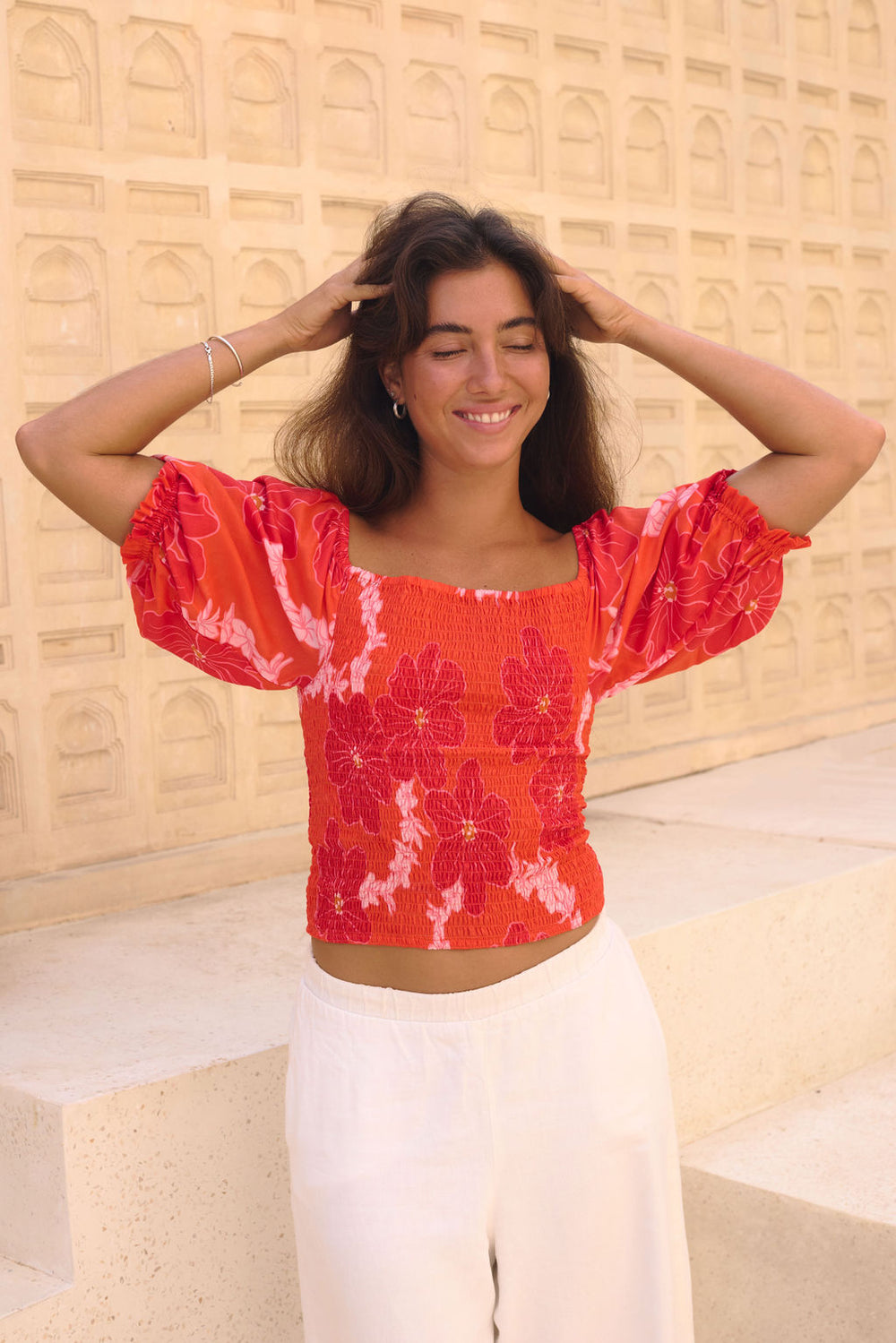 Emma ribbon tops