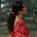 Finish the Look Scrunchie in Retro Pua