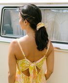YIREH Finish the Look Scrunchie in Tropical Garden - A fun scrunchie to complete your outfit made from YIREH signature fabric/prints!