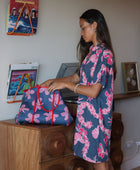 Everyday Tote in Koki'o Blossom (Navy)