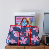 Everyday Tote in Koki'o Blossom (Navy)