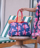 Everyday Tote in Koki'o Blossom (Navy)