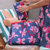 Everyday Tote in Koki'o Blossom (Navy)