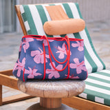 Everyday Tote in Koki'o Blossom (Navy)