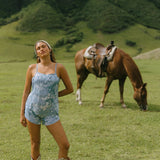 Faye Romper in Paniolo Paisley