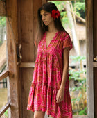 Florentine Dress in Garden 'Awapuhi (Sienna)