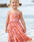 YIREH Hili Dress in Sunset Bloom - Rayon Women's Dress