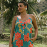 Hina Romper in Lei Pua (Green)