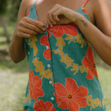 Hina Romper in Lei Pua (Green)