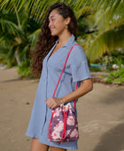 Holoholo Drawstring Purse in Ma'o Hau Hele (Coco)