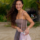 Holoholo Drawstring Purse in Ma'o Hau Hele (Sand)