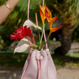 Holoholo Drawstring Purse in Ma'o Hau Hele (Sand)
