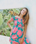 Coco Dress in Hibiscus Guava Breeze