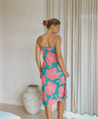 Kaila Dress in Hibiscus Guava Breeze