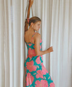 Kaila Dress in Hibiscus Guava Breeze