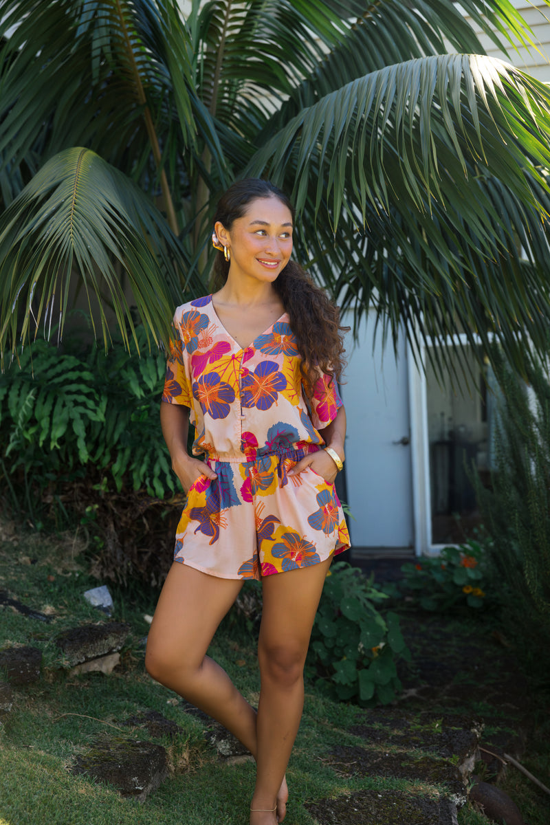 Luna Playsuit in Ko'oloa'ula