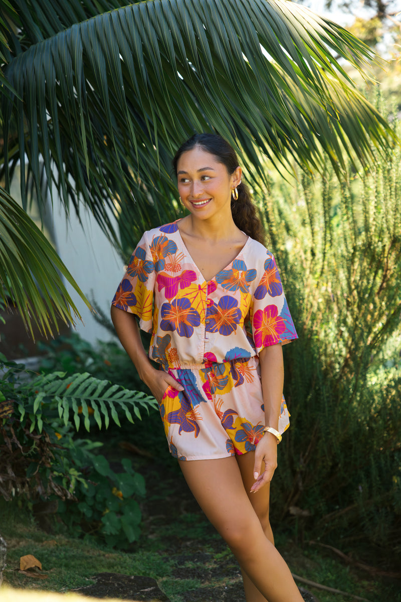 Luna Playsuit in Ko'oloa'ula