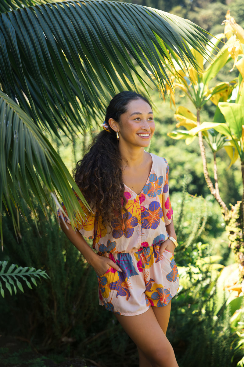 Luna Playsuit in Ko'oloa'ula