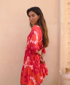 Kahea Dress in Lei Pua (Retro Orange)